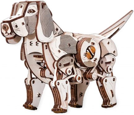 Μηχανικό τρισδιάστατο παζλ EWA Eco Wood Art 3D Wooden Puzzle Mechanical Model -Puppy (4815123000730) - Image 3
