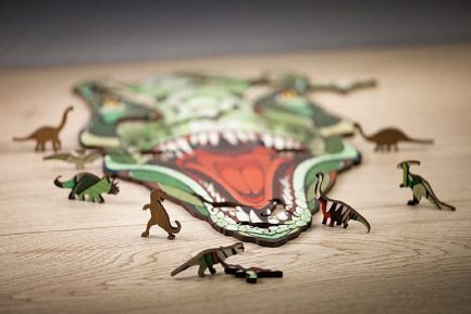 EWA Eco-Wood-Art - T-Rex - Coloured Wooden Puzzle for Teenagers and Adults - DIY Kit, Self Assembly, No Glue Required - 129 Pieces  (4815123001133) ( 945973_DE) - Image 3