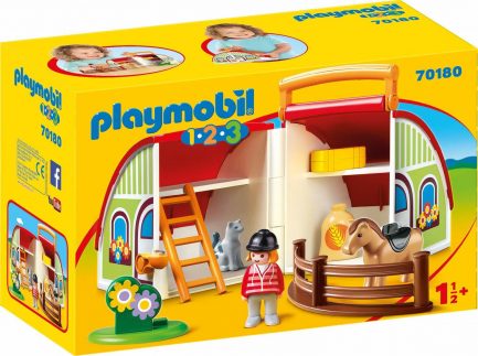Playmobil® 1.2.3 - Αχυρώνας-Βαλιτσάκι 1.2.3 (70180) - Image 4