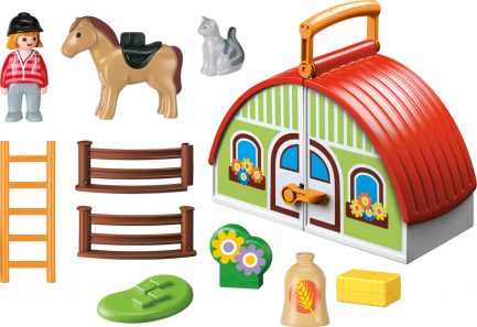 Playmobil® 1.2.3 - Αχυρώνας-Βαλιτσάκι 1.2.3 (70180) - Image 6