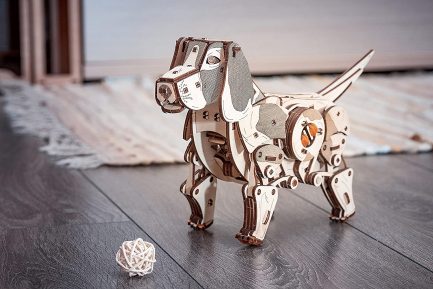 Μηχανικό τρισδιάστατο παζλ EWA Eco Wood Art 3D Wooden Puzzle Mechanical Model -Puppy (4815123000730) - Image 4