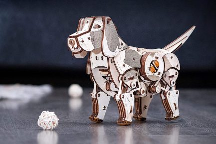 Μηχανικό τρισδιάστατο παζλ EWA Eco Wood Art 3D Wooden Puzzle Mechanical Model -Puppy (4815123000730) - Image 5