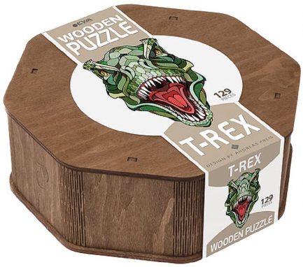 EWA Eco-Wood-Art - T-Rex - Coloured Wooden Puzzle for Teenagers and Adults - DIY Kit, Self Assembly, No Glue Required - 129 Pieces  (4815123001133) ( 945973_DE) - Image 5