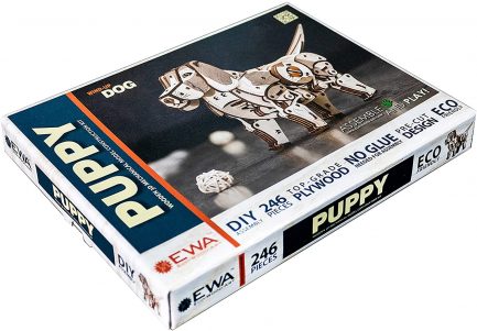Μηχανικό τρισδιάστατο παζλ EWA Eco Wood Art 3D Wooden Puzzle Mechanical Model -Puppy (4815123000730) - Image 7