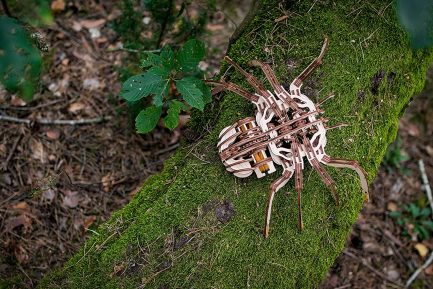 Μηχανικό τρισδιάστατο παζλ EWA Eco Wood Art 3D Wooden Puzzle Mechanical Model - Spider (4815123000488) - Image 7