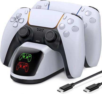 Βάση Φόρτισης Χειριστηρίων Dobe Dual USB Fast Charging Dock Station Stand PS5 Λευκό (tp5-0515b) - Image 8