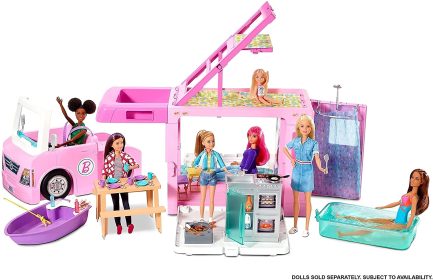 Barbie 3 Σε 1 Dreamcamper Τροχόσπιτο (GHL93) - Image 2