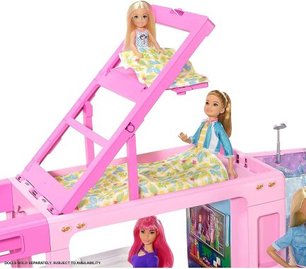 Barbie 3 Σε 1 Dreamcamper Τροχόσπιτο (GHL93) - Image 3