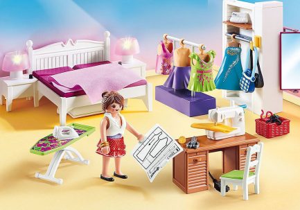 Playmobil Dollhouse: Υπνοδωμάτιο με Ατελιέ Ραπτικής (70208) - Image 2