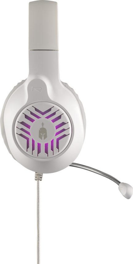 Spartan Gear - Medusa Wired Headset (Compatible with PC,PS4,PS5.XBOX1,XBOX series x/s,Switch) White/Grey - Image 2