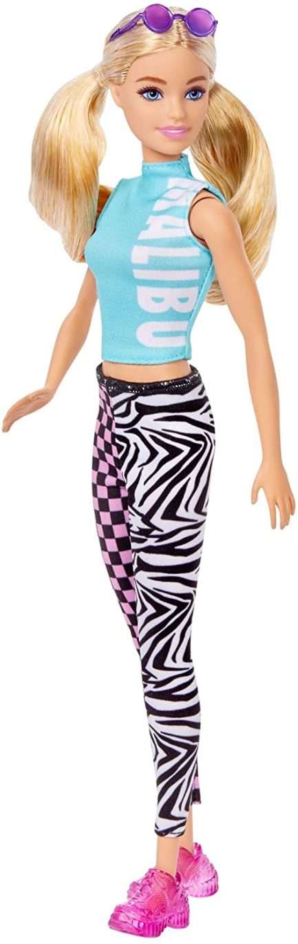 Barbie Doll Fashionistas #158 Blonde Hair with Malibu Dress and Leggings - Image 4