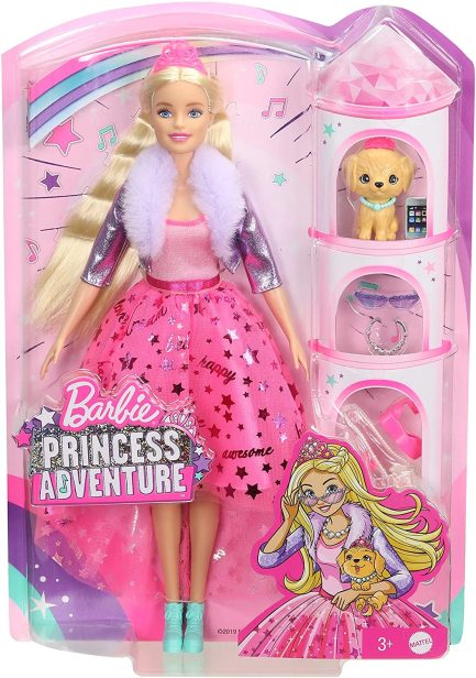 Mattel Barbie Princess Adventure: Deluxe Κούκλα με Κουτάβι και Αξεσουάρ (GML76) - Image 7