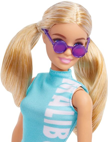 Barbie Doll Fashionistas #158 Blonde Hair with Malibu Dress and Leggings - Image 5