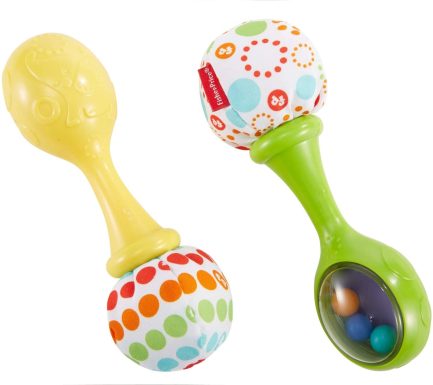 Fisher Price Rattle ’n Rock Maracas Σετ Κουδουνίστρες - Μαράκες (BLT33) - Image 4