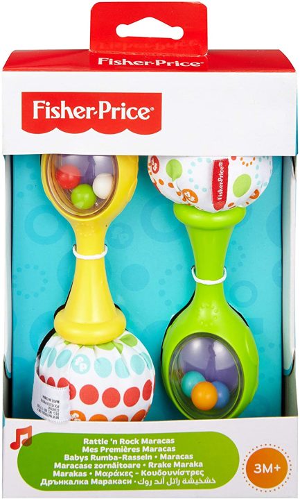 Fisher Price Rattle ’n Rock Maracas Σετ Κουδουνίστρες - Μαράκες (BLT33) - Image 5