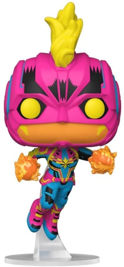 Funko Pop! Marvel Captain Marvel: Black Light - Captain Marvel (Special Edition) #908 Bobble-Head Vinyl Figure (889698552134) - Image 2