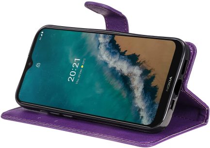 Xiaomi Poco M4 Pro 5G  - Δερμάτινη Αναδιπλούμενη Book Case με Ενσωματωμένη Θήκη Σιλικόνης – Violet(oem) - Image 3