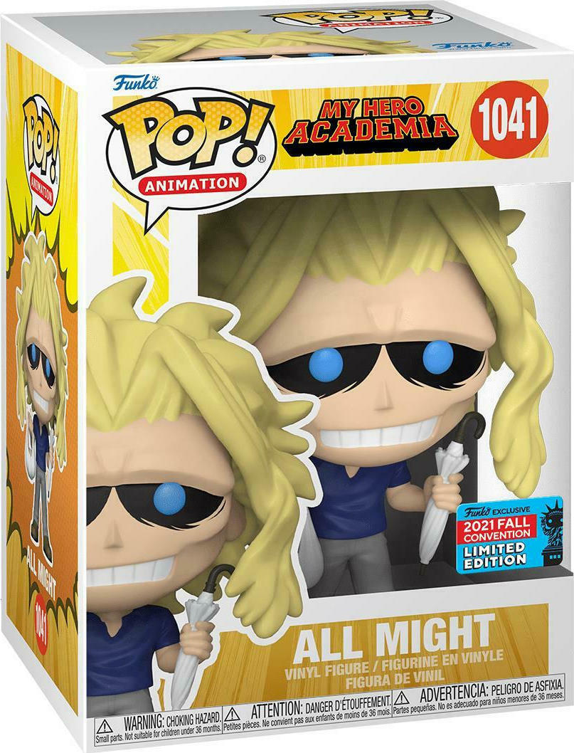 Funko Pop! Animation: My Hero Academia - All Might (with Bag & Umbrella) (Special Edition) #1041 Vinyl Figure (889698555173)