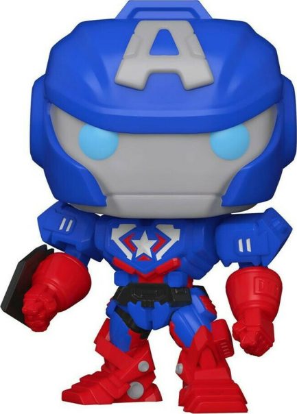 Funko POP! Marvel: Avengers MechStrike - Captain America #829 Bobble-Head Vinyl Figure (889698552332) - Image 2