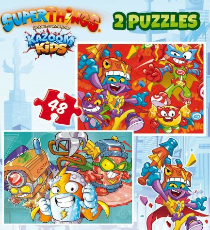 Παιδικό Puzzle Superthings 2*48 pcs για 2+ Ετών Educa (19204) - Image 2
