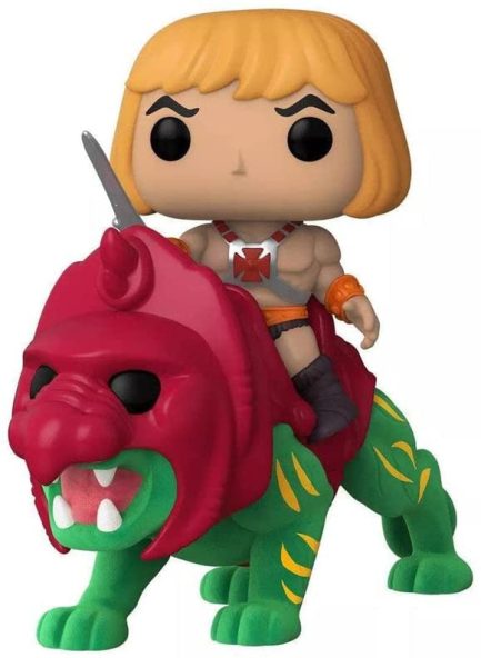 Funko Pop! Ride Deluxe: Masters of the Universe - He-Man on Battle Cat (Flocked) (Special Edition) #84 Vinyl Figure -(889698610353) - Image 3