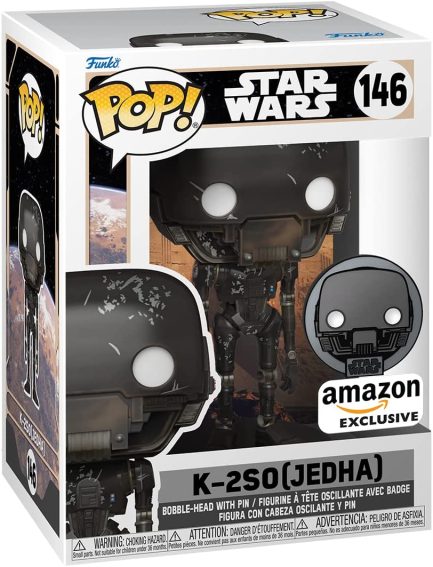 Funko Pop! Star Wars - K-2SO (Jedha) (Special Edition) #146 Bobble-Head Vinyl Figure (889698554978) - Image 3