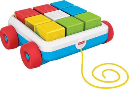 Fisher Price - Συρόμενο Βαγονάκι με Τουβλάκια (GJW10) - Image 3