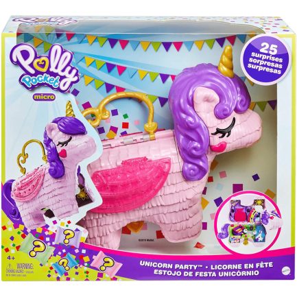 Mattel Polly Pocket - Μονόκερος Πινιάτα Έκπληξη Σετ (GVL88) - Image 6