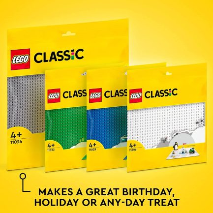 LEGO®Classic Gray Baseplate - Γκρι Βάση για 4+ ετών (11024) - Image 6