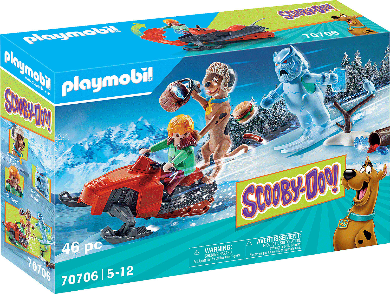 Playmobil Scooby-Doo Περιπέτεια με τον Snow Ghost για 5-12 ετών (70706)