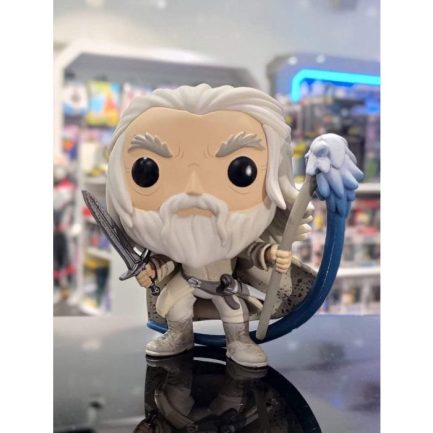 Funko Pop! Movies: Lord of the Rings - Gandalf The White (with Sword & Staff) (Glows in the Dark) (Special Edition) #1203 Vinyl Figure -(889698623391) - Image 2