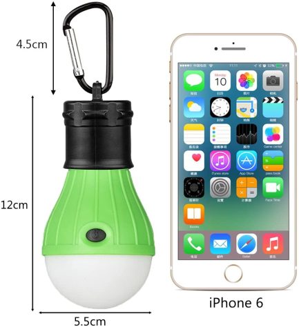 ASANMU Φορητή λάμπα Led (3 switch modes (full brightness/half brightness/SOS flash)κατάλληλη για Κάμπινγκ, Περιπέτεια, Πεζοπορία, Ψάρεμα, Φως έκτακτης ανάγκης (49000000)Red - Image 2