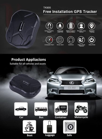GPS Tracker TK905 Αδιάβροχο IP65 με Μαγνήτη- Κατάλληλο για αυτοκίνητα, φορτηγά και σκάφη - Image 3