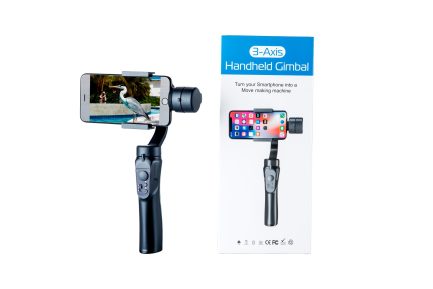 3-Axis Gimbal Selfie Stick Single Handheld Stabilizer for Phone Gimbal Smartphone VS52 Black ΟΕΜ - Image 6