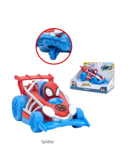 Jazwares Spidey Vehicle Pull back όχημα 15cm με φιγούρα W1 (JWS00014-A ) SNF0015 - Image 2