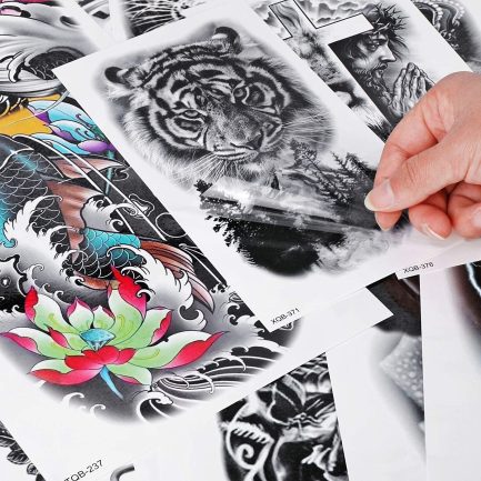 HOWAF 11 Sheets Full Arm Temporary Tattoos, Extra Large Waterproof Tattoo Black Adhesive Tattoo Sticker Fake Arm Tattoos for Adults Men Women ( ‎HW02377-uk ) - Image 8