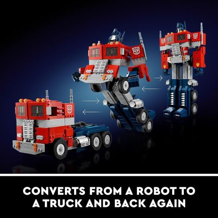 Lego Icons Transformers Optimus Prime Set, 2-in-1 Robot Figure and Truck Model  (10302) - Image 2