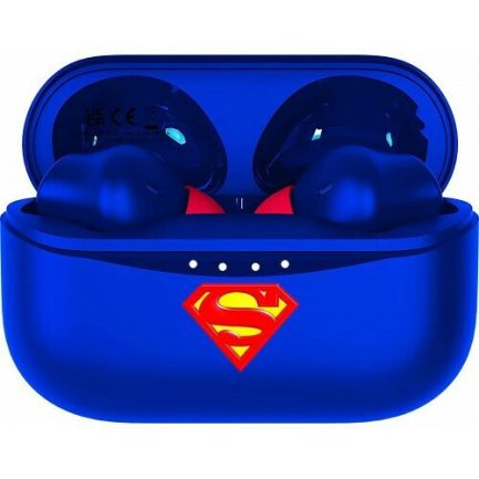 OTL DC Comics Superman In-ear Bluetooth Handsfree Ακουστικά με Θήκη Φόρτισης Μπλε (ACC-0589) - Image 2