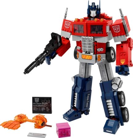 Lego Icons Transformers Optimus Prime Set, 2-in-1 Robot Figure and Truck Model  (10302) - Image 7
