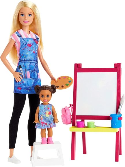 Παιχνιδολαμπάδα Mattel Barbie: You Can be Anything - Δασκάλα Ζωγραφικής (GJM29) - Image 2
