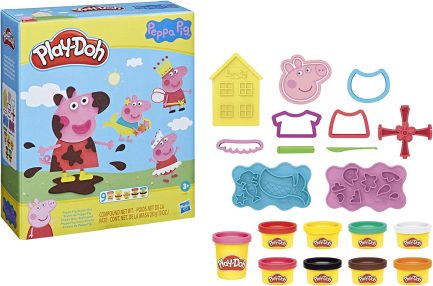Hasbro Play-Doh Πλαστελίνη - Παιχνίδι Peppa Pig Styling για 3+ Ετών, 9τμχ (F1497) - Image 2