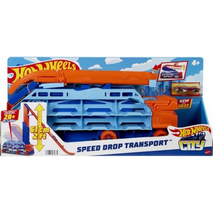 Παιχνιδολαμπάδα Mattel Hot Wheels City - Νταλίκα Κάθετη Πίστα (HDY92) - Image 2