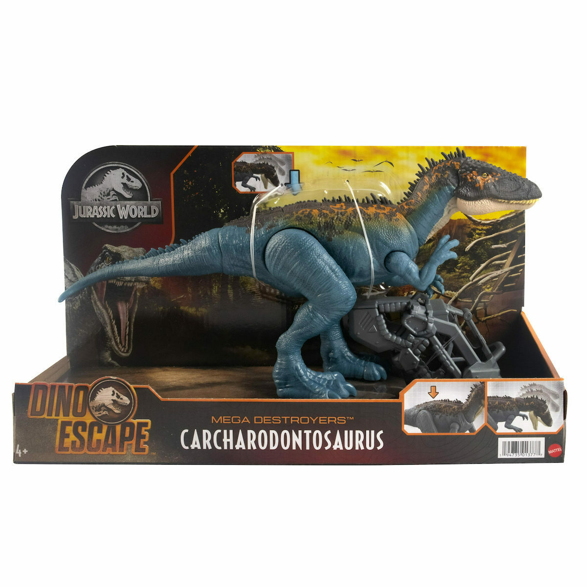 Mattel Jurassic World Dino Escape: Mega Destroyers - Carcharodontosaurus (HCM04) - Image 4
