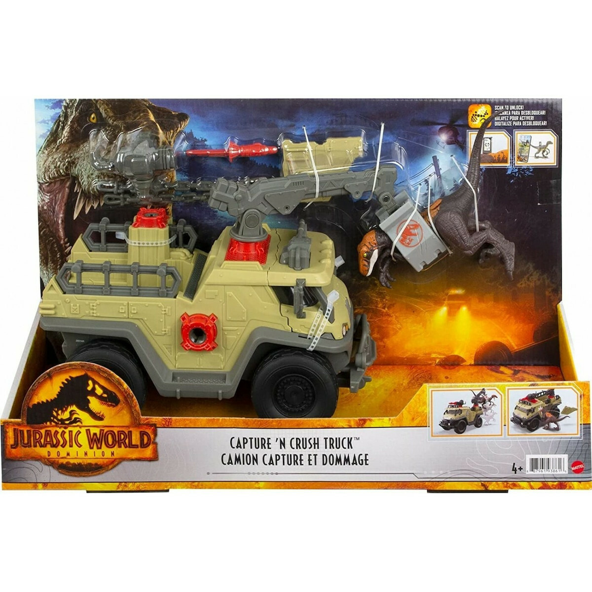 Mattel Jurassic World Dominion: Όχημα Αιχμαλώτισης & Επίθεσης (GWD66)
