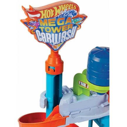 Mattel Hot Wheels City: Mega Μεγάλο Πλυντήριο Αυτοκινήτων Χρωμοκεραυνών Σετ Παιχνιδιού (HDP05) - Image 2
