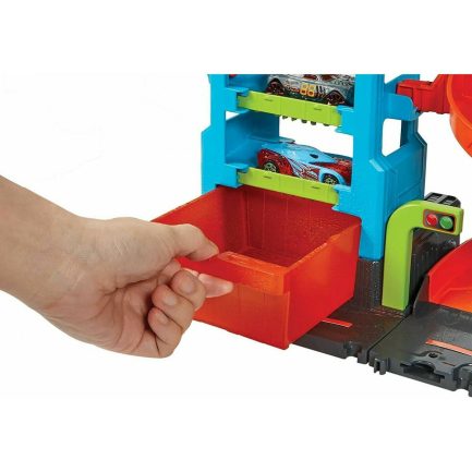Mattel Hot Wheels City: Mega Μεγάλο Πλυντήριο Αυτοκινήτων Χρωμοκεραυνών Σετ Παιχνιδιού (HDP05) - Image 5