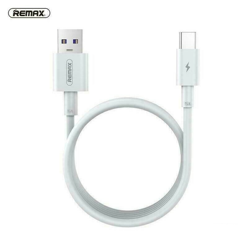 Remax {RC-175A} - USB 2.0 Cable USB-C male - USB-A male Λευκό 1m (5A)