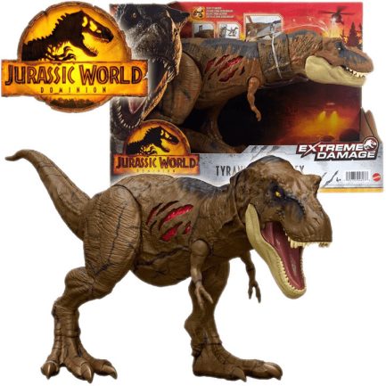 Mattel Jurassic World Exreme Damage T-Rex με Ήχους (HGC19) - Image 2