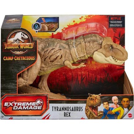 Mattel Jurassic World Exreme Damage T-Rex με Ήχους (HGC19) - Image 5