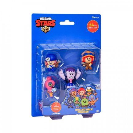 P.M.I. Brawl Stars Collectible Figures - 5 Pack -including 1 rare hidden character (S1) (Random) (BRW2040) - Image 2
